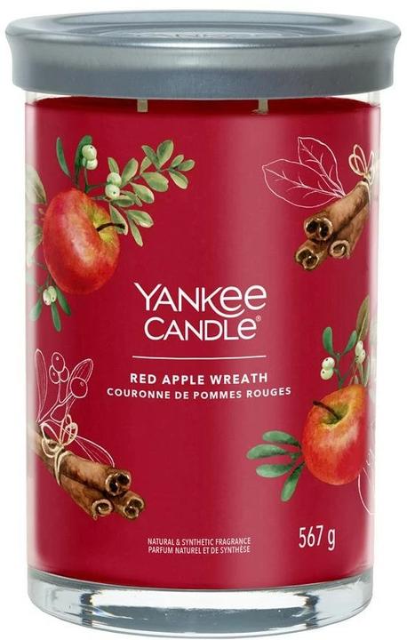 Actual product image Yankee Candle Red Apple Wreath Signature Large Tumbler Scented Candle