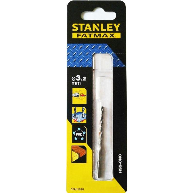Stanley, Punta da trapano, BULLET 3,2 KA. Lunghezza 65 mm (3,2 millimetri)
