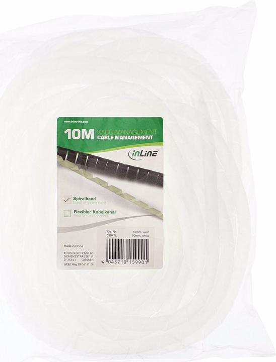 Immagine prodotto InLine Nastro a spirale 10m (Tubo a spirale per cavi, 1000 cm)