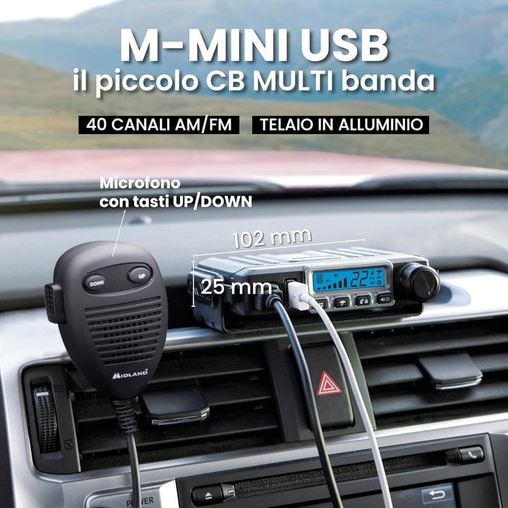 Produktbild Midland M Mini USB AM FM 27mc radio (4 km)