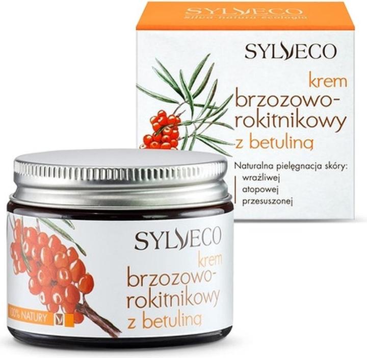 Actual product image Sylveco Birch-Sea Buckthorn Cream With Betulin 50Ml (50 ml, 24h cream)