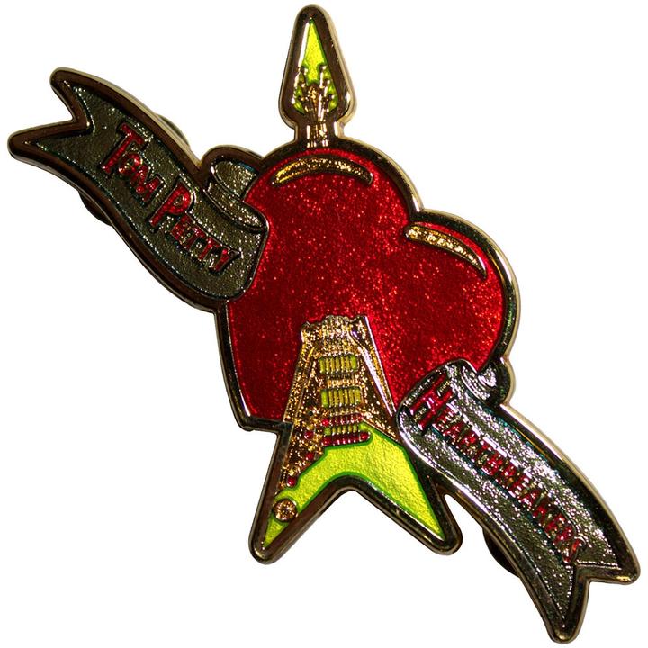 Actual product image Tom Petty & The Heartbreakers Flying Heart Pin Badge