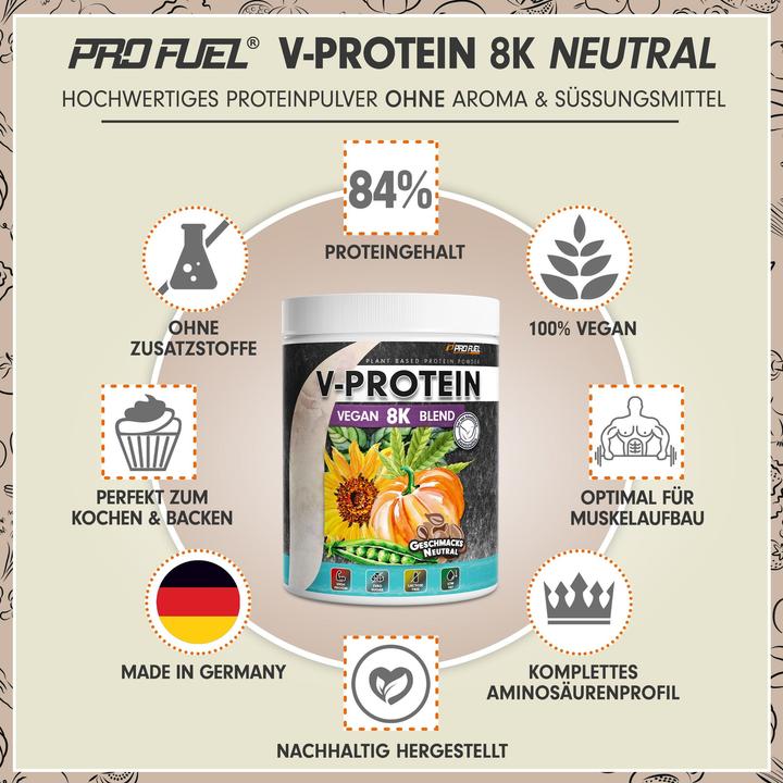 Produktbild ProFuel V-Protein 8K Blend (480 g, Neutral)