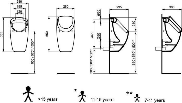 Immagine prodotto Ideal Standard Orinatoio ad aspirazione Raccordo per coperchio bianco E567601