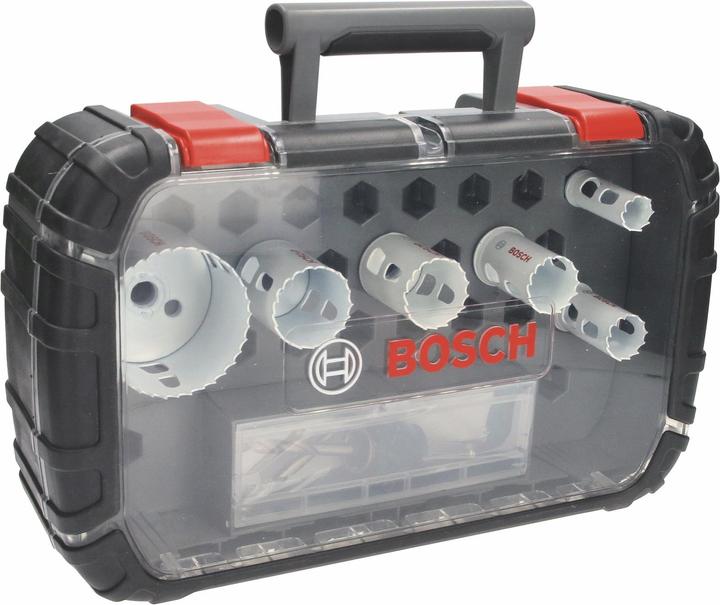 Produktbild Bosch Professional Zubehör 9-teiliges Elektriker-Set, 2 Lochsägen Progressor for Wood&Metal (19 mm, 68 mm, 35 mm, 30 mm, 40 mm, 25 mm)