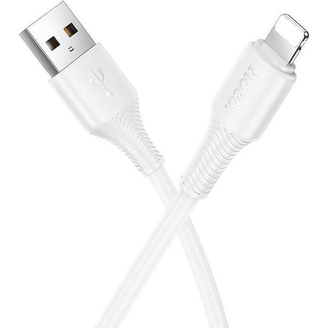Hoco Cable Cable Usb A To Lightning 2,4A 1 M X120 White (1 M), Cavo Usb