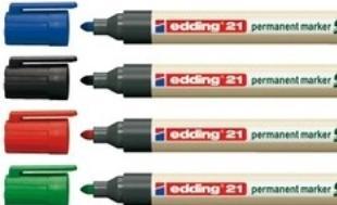 Actual product image Edding Permanent marker 21 (Blue, 1.50 mm, 1 x)