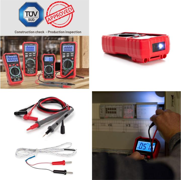 Actual product image Velleman Universal, robust true RMS digital multimeter - CAT III - 600 V - 8 functions (CAT III 600V)