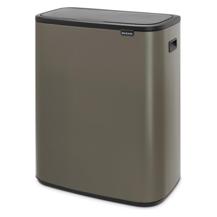 Brabantia Recyclingeimer Bo Touch, Abfalleimer, Grau