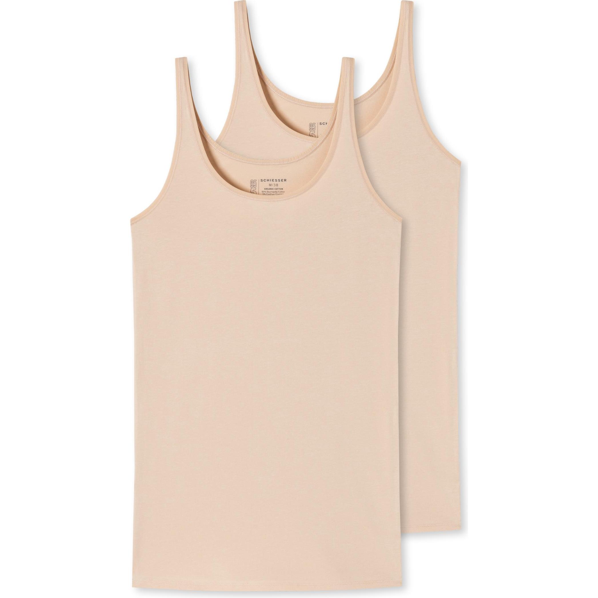 Schiesser, Damen, Shirt, Tops, Beige, (46)