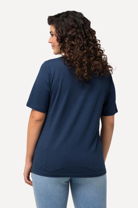 Produktbild Ulla Popken T-Shirt, Pailletten, Classic, V-Ausschnitt, Halbarm (46, 48)