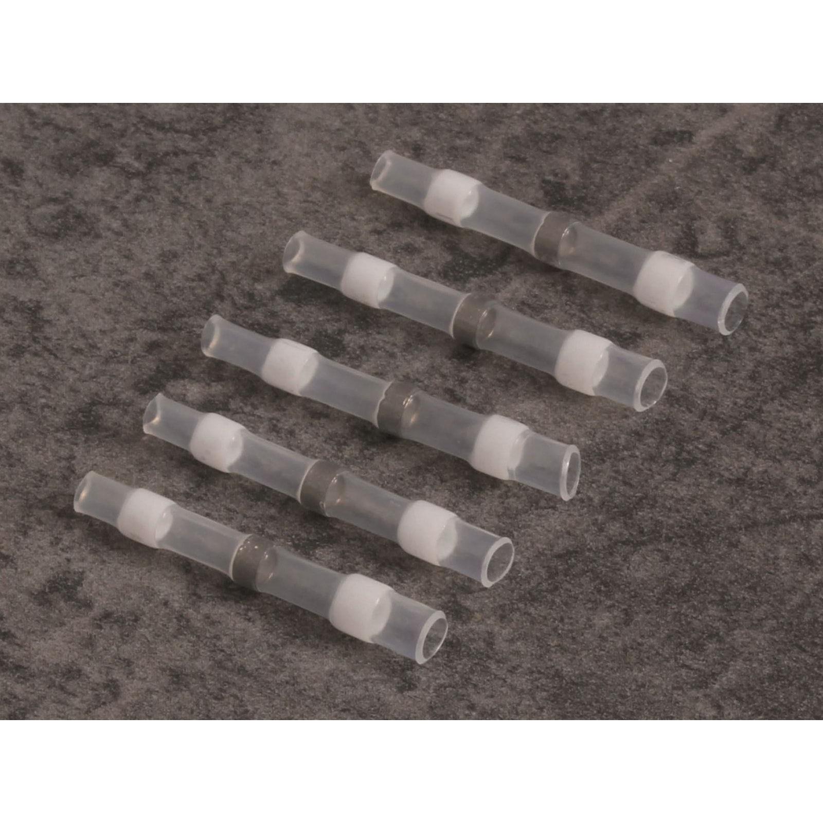 Thumbnail - Quadrios 22C461 Stossverbinder mit Schrumpfschlauch 0.25 mm² 0.34 mm² Vollisoliert Weiss 1 Set, Elektronikkabel + Stecke...