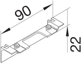 Produktbild Tehalit Geräteträger (9 cm)