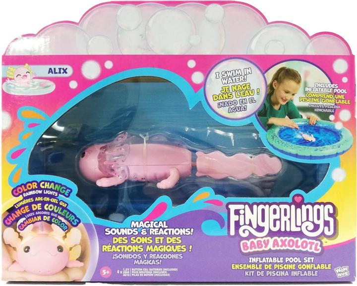 Produktbild WowWee Fingerlings Baby Axolotl med Oppustelig Pool