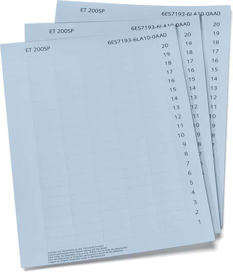 Siemens ET200SP Beschriftungsstreifen