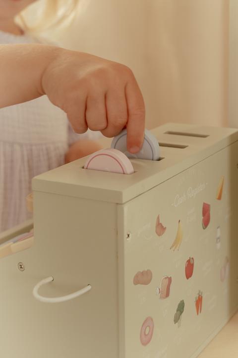 Produktbild Little Dutch Spielkasse aus Holz mit Scanner und Kartenlesegerät