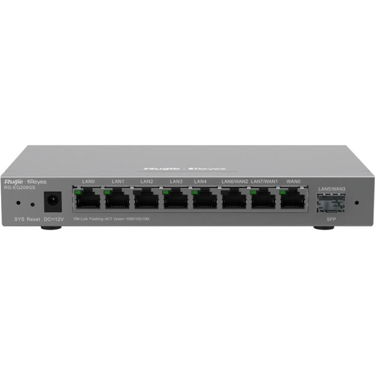 Ruijie Networks RG-EG209GS Kabelrouter Gigabit Ethernet Grau, Router, Grau