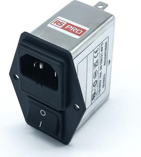 Image du produit RS PRO Prise filtrée IEC Prise femelle, 10A, 250 V