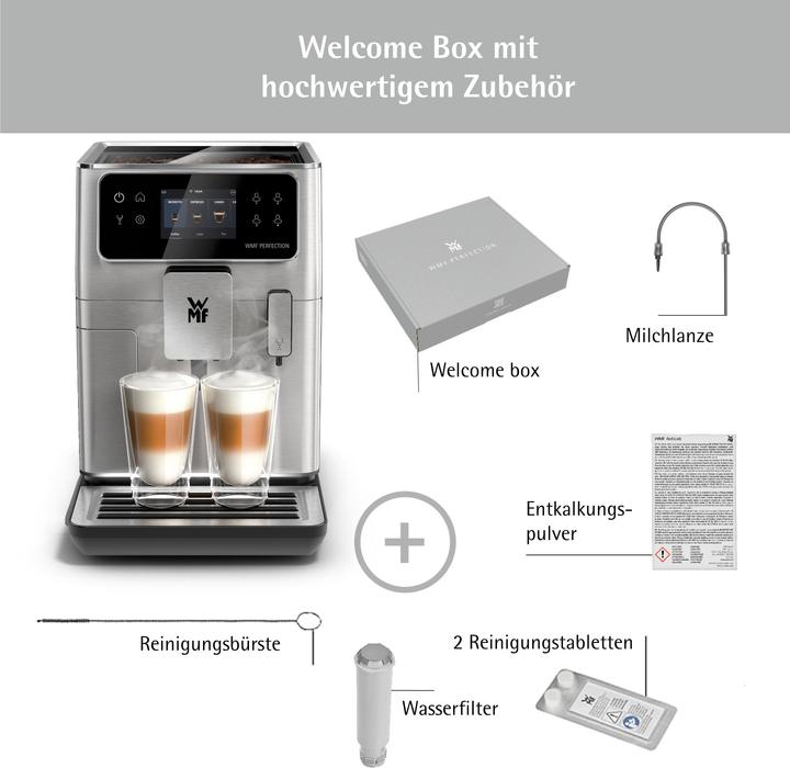 Produktbild WMF Perfection 640 Kaffeevollautomat (CP812D10), Silber