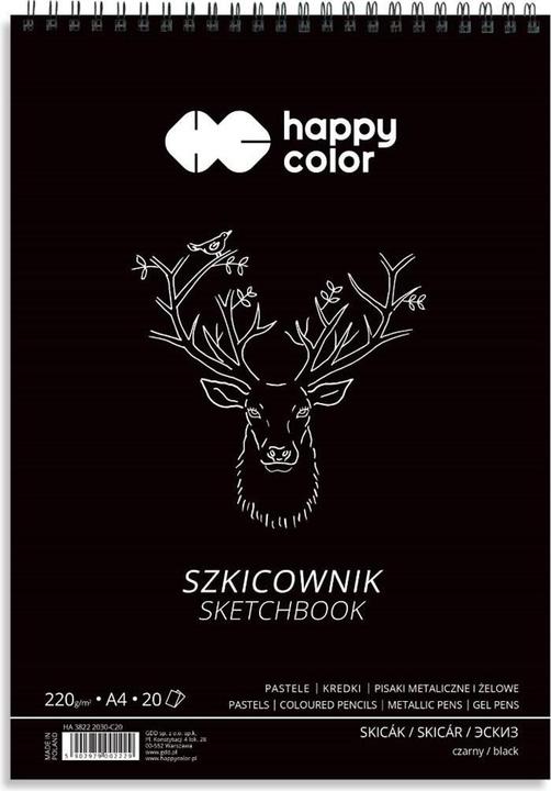 Actual product image Happy Color Sketchbook A4 20k white (A4)