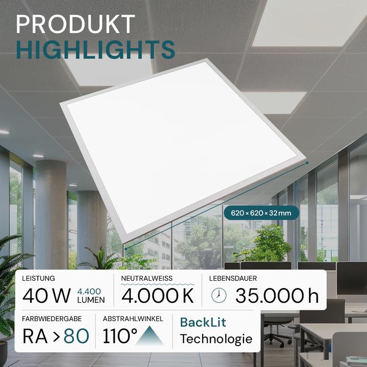Produktbild Luxula LED-Panel (4400 lm)