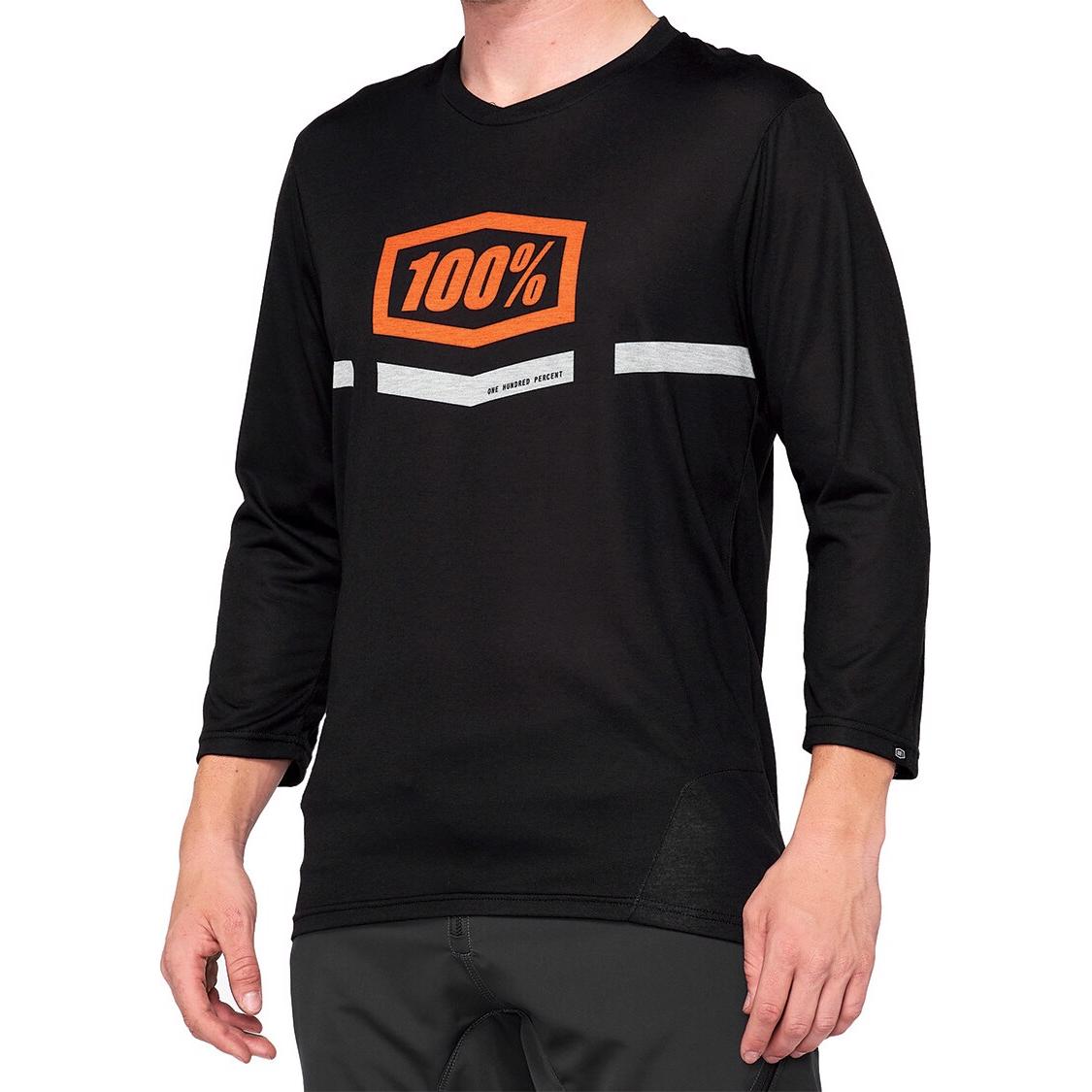 100%, Herren, Velotrikot, Airmatic Enduro/Trail (M), Schwarz, Orange, M