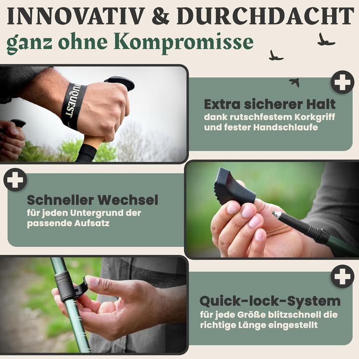 Produktbild Pinuquest Teleskop-Wanderstöcke