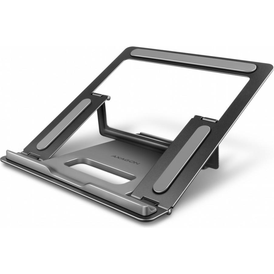 Thumbnail - Axagon STND-L ALU Ständer für 10 bis 16 Zoll Laptops, Notebook Ständer, Silber