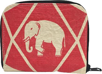 Actual product image Bekos Upcycling - practical wallet with zipper Elephant