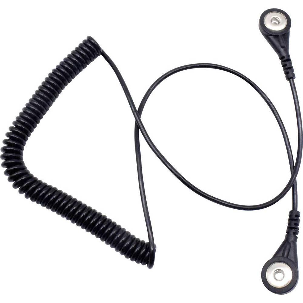 Quadrios, Zubehör Arbeitsschutz, ESD-Erdungskabel 1.80 m Druckknopf 4 mm