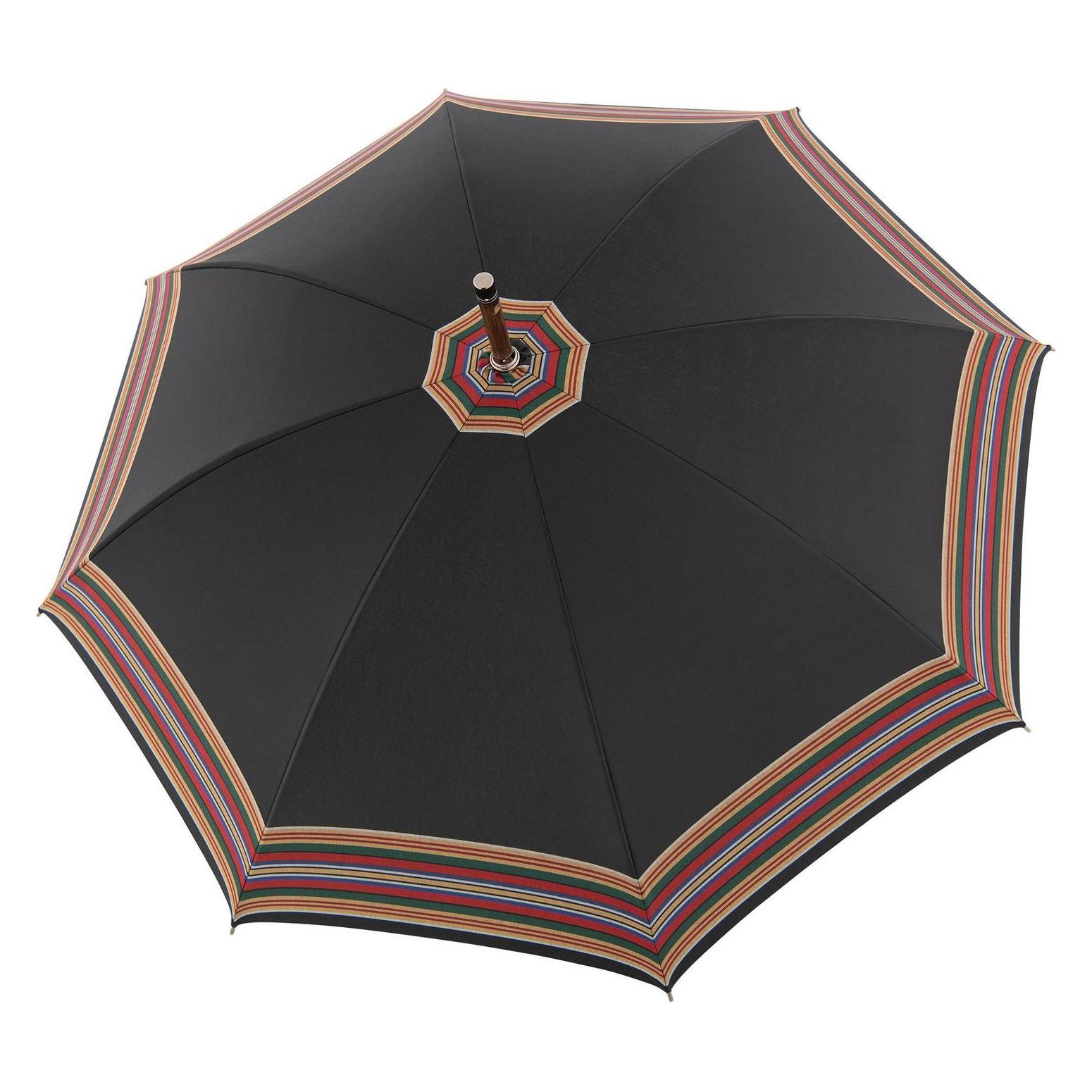 Doppler Manufaktur, Herren, Regenschirm, Kastanie Trachtenstreif, Schwarz