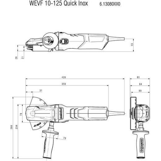 Thumbnail - Metabo, Winkelschleifer, WEVF 10 Quick Inox (125 mm)