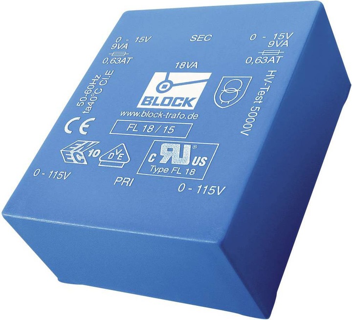 Produktbild Block UI 30/16.5 Flachtransformator FL 8 VA