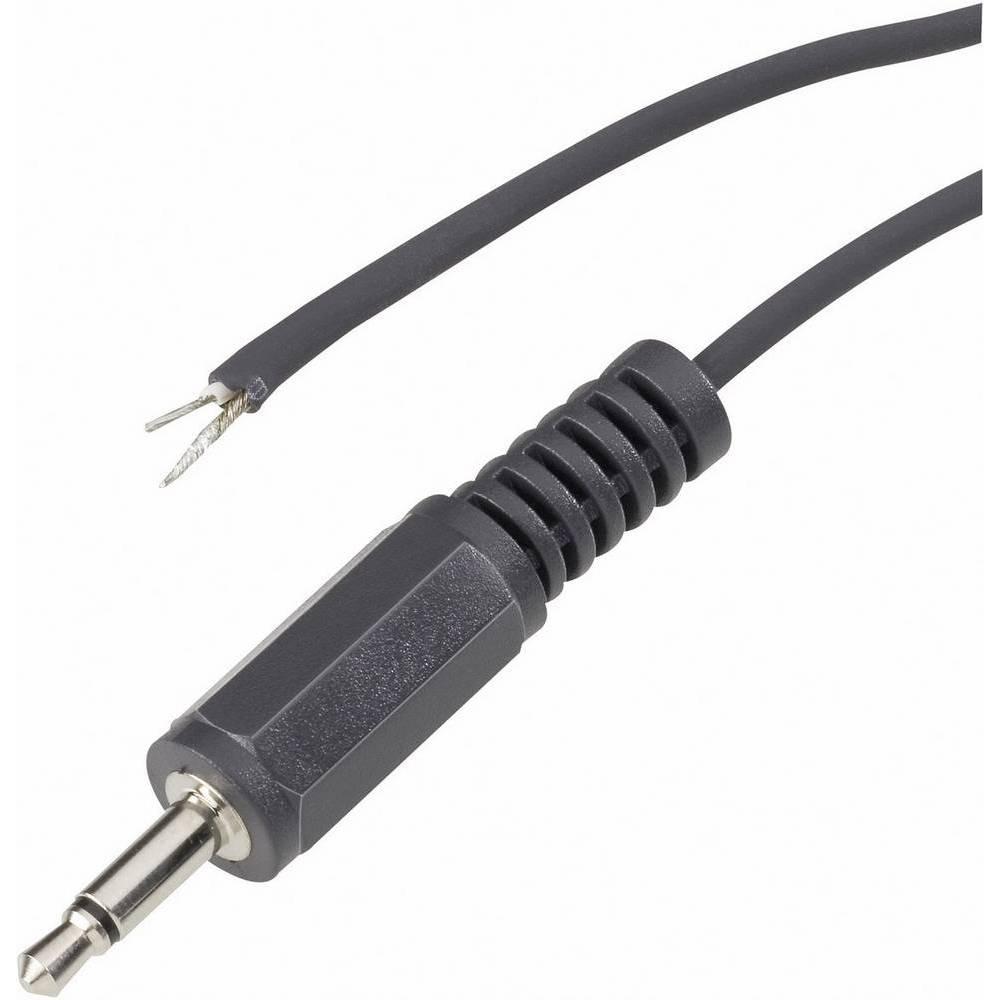 BKL Electronic Audio/NF-Kabel Kllinkenstecker 3.5 mm, Audio Stecker, Schwarz