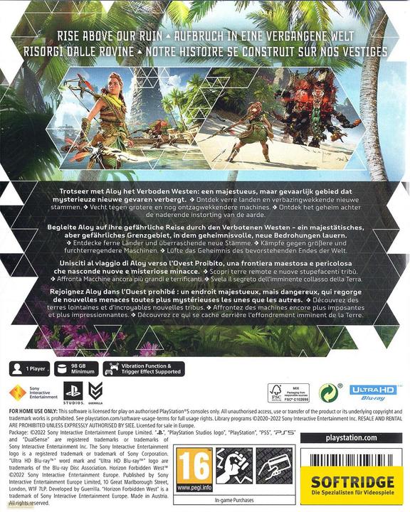 Produktbild Sony Horizon Forbidden West (PS5, Multilingual)