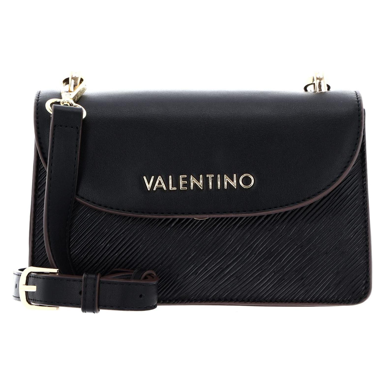 Valentino, Damen, Handtasche, Pattina Flap Bag, Schwarz
