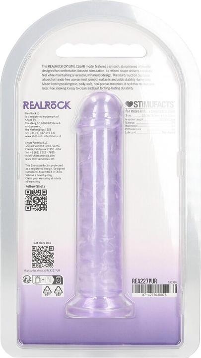 Produktbild RealRock Realistic Dildo - 5 / 12,7 cm - Purple