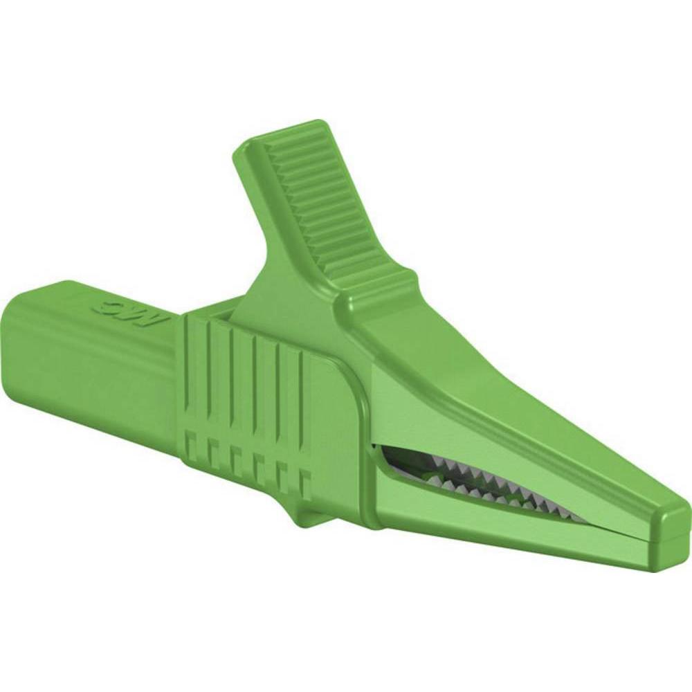 Stäubli 4 mm Sicherheitsabgreifer, Messtechnik, Grün