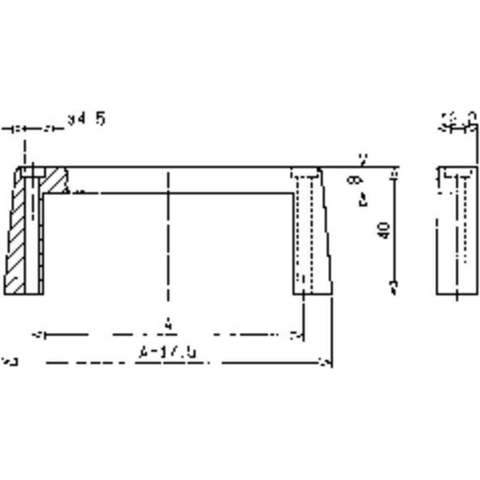 Thumbnail - Mentor 3268.1112 Maniglia del cassetto Alluminio anodizzato L x A 102 12.2 40, Elektronikzubehör + Gehäuse, Silber