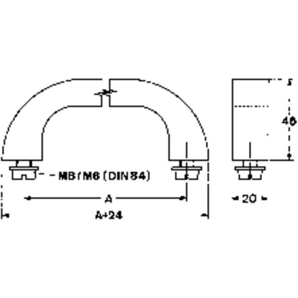 Thumbnail - Mentor, Möbelgriff, 3312.1201 Maniglia per trasporto Alluminio anodizzato L x A 144 20 45