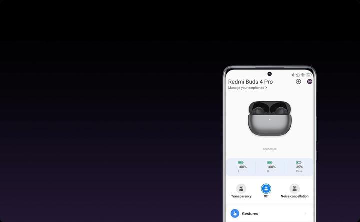 Actual product image Xiaomi Redmi Buds 4 Pro (ANC, 9 h, Wireless)
