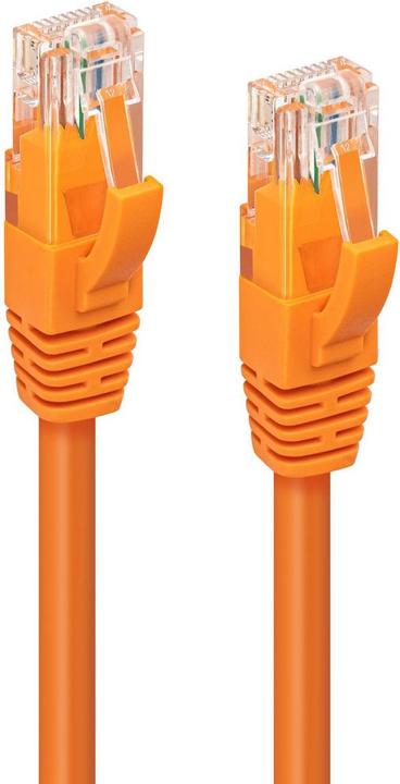 Actual product image MicroConnect CAT6A UTP 0.25m Orange LSZH (U/UTP, CAT6a, 0.25 m)