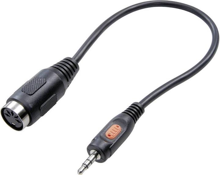 Produktbild SpeaKa Professional DIN-Anschluss/Klinke Adapter Diodenbuchse 5pol (DIN) Klinkenstecker 3.5 mm (Klinkenadapter)