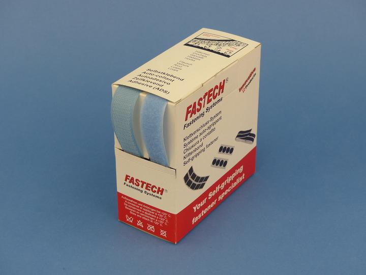 Produktbild Fastech Klettband-Box Hellblau (20 mm)