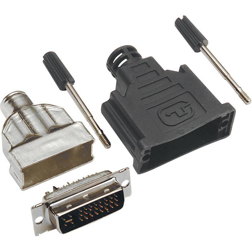 BKL Electronic DVI-Steckverbinder, Audio Stecker, Silber