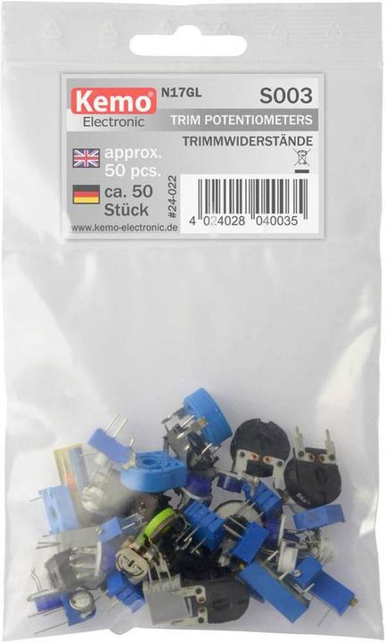 Actual product image Kemo Trimmer resistor set