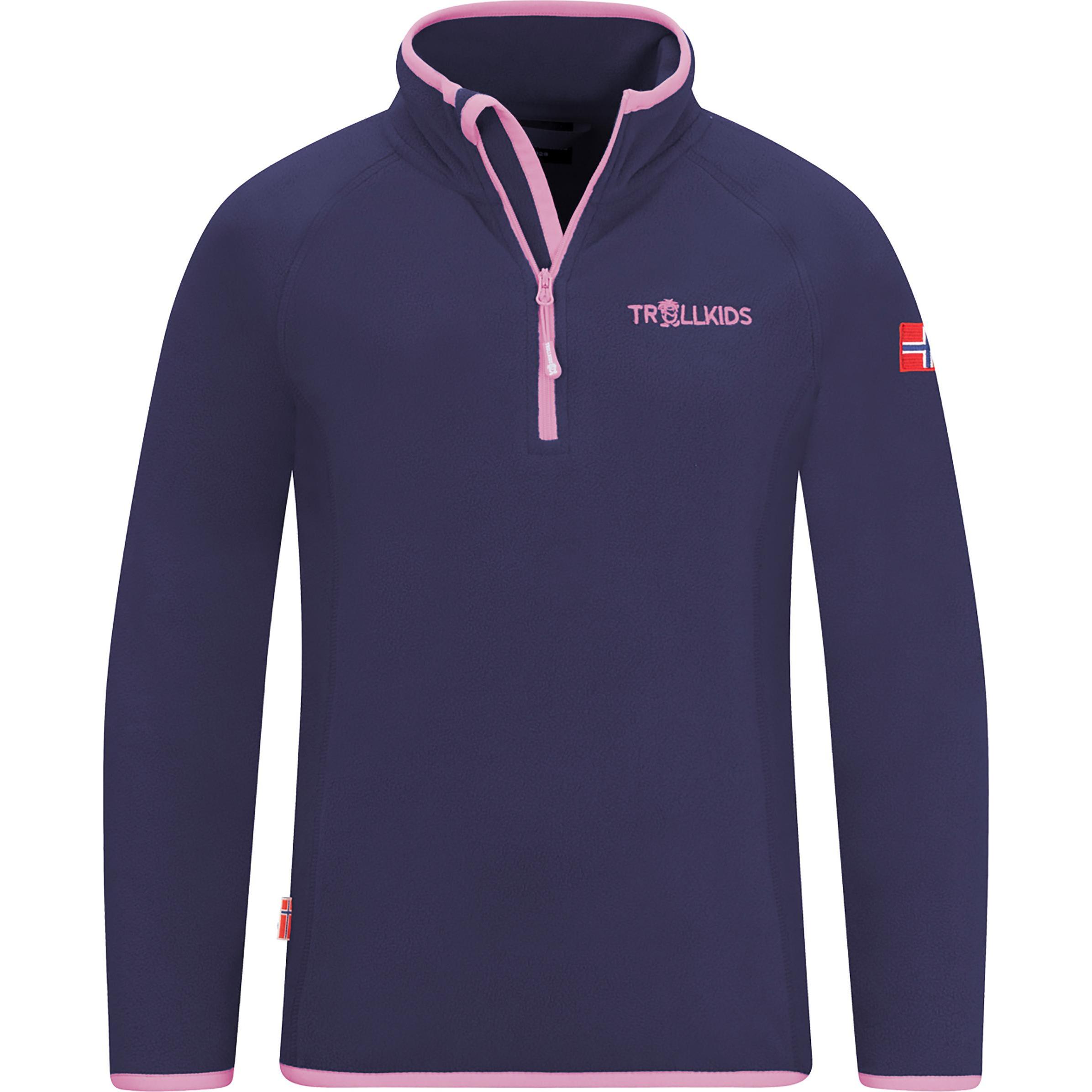 Trollkids, Jungen, Pullover, Kid's Nordland Half Zip, Violett, (140)