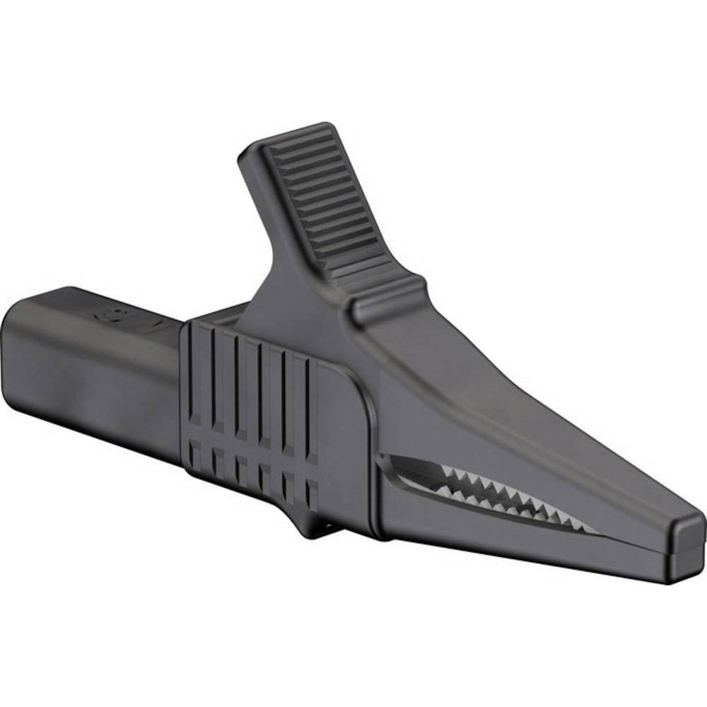 Stäubli 4 mm Sicherheitsabgreifer, Messtechnik, Schwarz