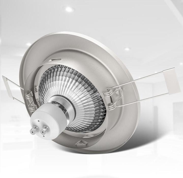 Immagine prodotto B.K.Licht Set di luci da incasso a LED, nichel opaco, 6xLED/GU10/2,9W (260 lm, GU10)