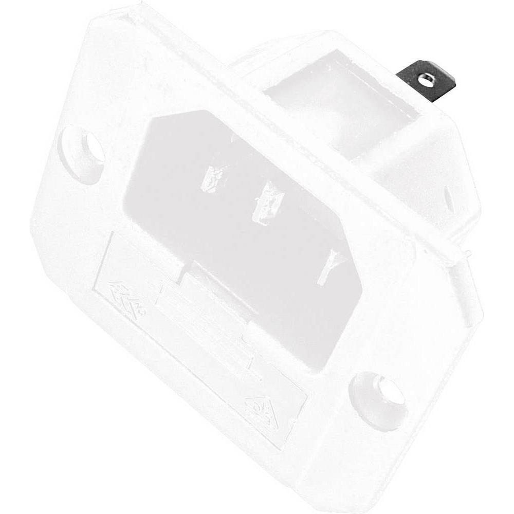 Kaiser Kaltgerätestecker Einbau, Elektronikkabel + Stecker, Weiss